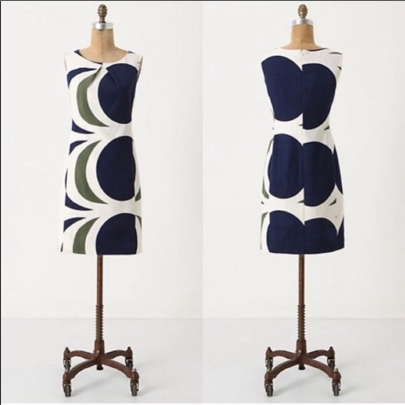 Anthropologie Dresses & Skirts - Anthro Tabitha Drafting Mod Circles Shift Dress
